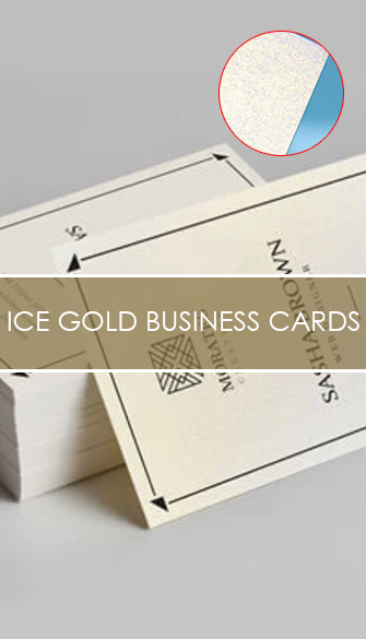 ICE GOLD Business Card Printing in Dubai