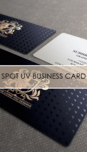 spot uv business card printing in Dubai